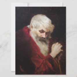 Cartão Homem Velho em um Casaco Vermelho (Papai Noel) (Na