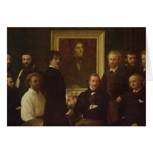Cartão Homenagem a Delacroix, 1864 (Frente Horizontal)