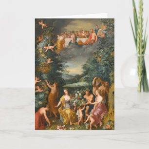 Cartão Homenagem à Flora da Deusa, Banquete dos Deuses