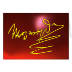 Cartão Homenagem a Mozart, Rubi Vermelho