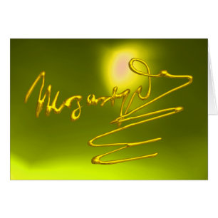 Cartão HOMENAGEM A MOZART, Topázio Amarelo