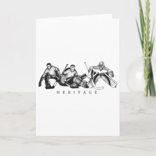 Cartão Homenagem ao Goleiro Vintage da Herança do Hóquei