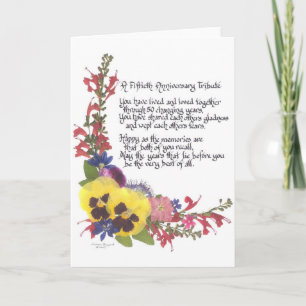 Cartão Homenagem do 50º aniversário