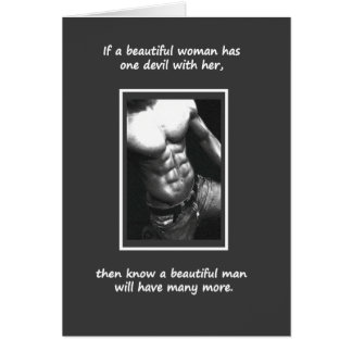 Cartão Homens bonitos