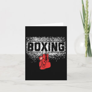 Cartão Homens Boxer Vintage Boxvers Boxing