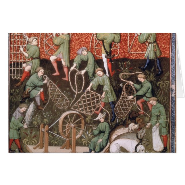 Cartão Homens com redes (Frente Horizontal)