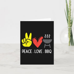 Cartão Homens De Grelha De Carne E Churrasco De Amor Pela