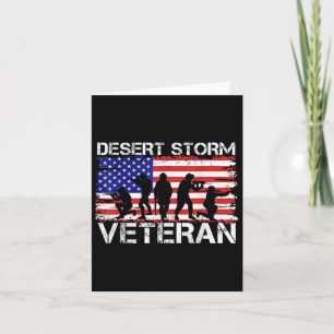 Cartão Homens Deserto Escudo Vet Deserto Tempestade Veter