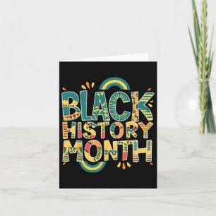Cartão Homens do Orgulho Africano História Negra Mês 24 7