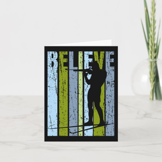 Cartão Homens Funky Homens Tiro Arma Biatlo Alvo Esqui I (Frente)