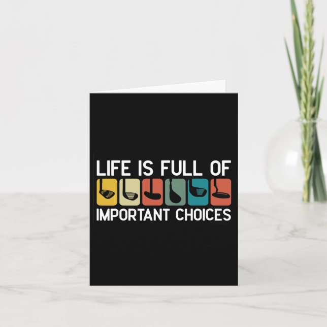 Cartão Homens Jogando Golfe Esportes Golfinho Engraçado P (Frente)