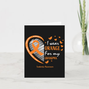 Cartão Homens Mulheres Eu Visto Laranja Para Minha Avó Le