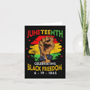 Cartão Homens negros do Dia da Liberdade