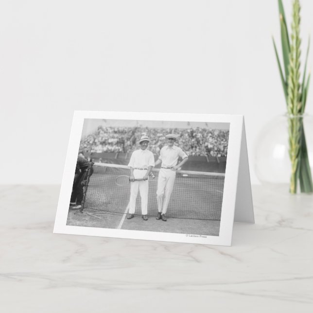 Cartão Homens no competiam de tênis no Washington DC (Frente)