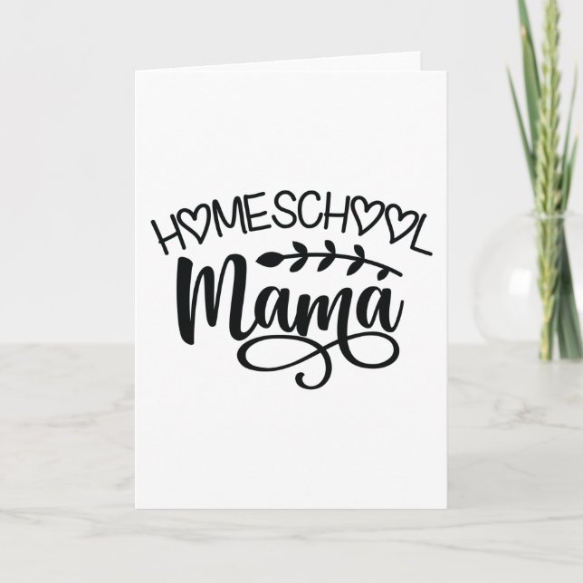 Cartão Homeschool Mama (Frente)