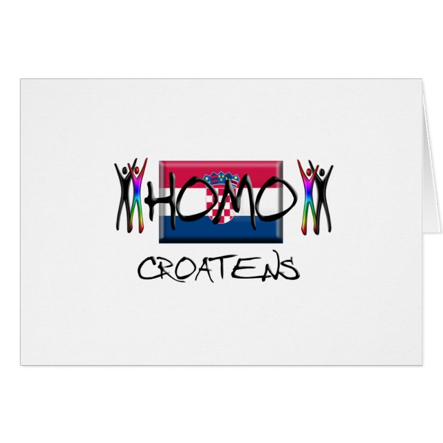 Cartão Homo Croatia (Frente Horizontal)