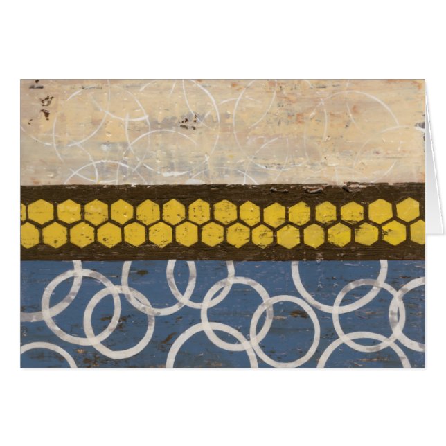 Cartão Honey Comb Abstrato I (Frente Horizontal)