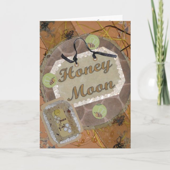 Cartão Honey Fairy Moon Greeting Card (Frente)