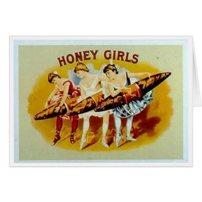 Cartão Honey Girls Cigars (Frente Horizontal)
