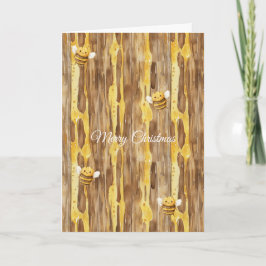 Cartão Honey Happy Bees Christmas  