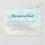 Cartão Honeymoon de casamento | aquarela de praia<br><div class="desc">Tudo bem pedir dinheiro!  Hoje em dia,  muitos casais vivem sozinhos há anos antes do casando e têm todos os bens domésticos necessários.  Aqui está uma maneira fofa de salvar seus convidados algum tempo e problemas pedindo dinheiro em vez de um presente.</div>