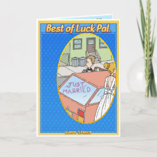 Cartão Honeymooner dos parabéns!