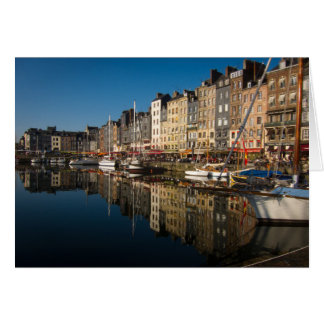 Cartão Honfleur Harbour, França