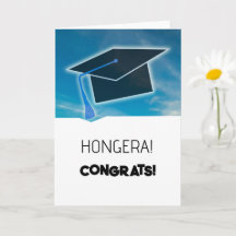 Hongera! Placa de graduação de Parabéns suaíli