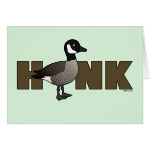 Cartão HONK Funny Canada Goose Greeting Card
