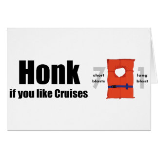 Cartão Honk se você gosta de cruzeiros