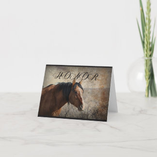 Cartão "Honor" notecards