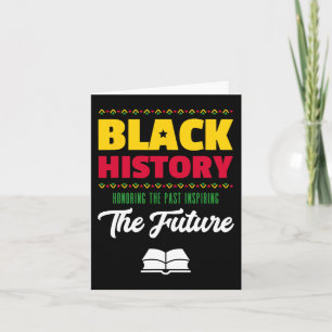 Cartão Honrando o passado inspirador Futuro Histo Negro A