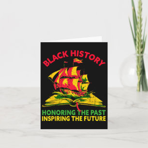 Cartão Honrando o passado Inspirador Futuro Histórico Neg