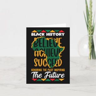 Cartão Honrando O Passado Inspirando O Futuro Histo Negro