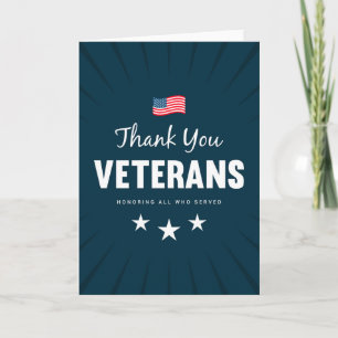 Cartão Honrando todos os que serviram