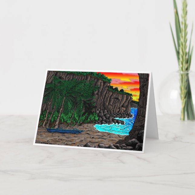 Cartão Ho'okena Greeting Card (Frente)