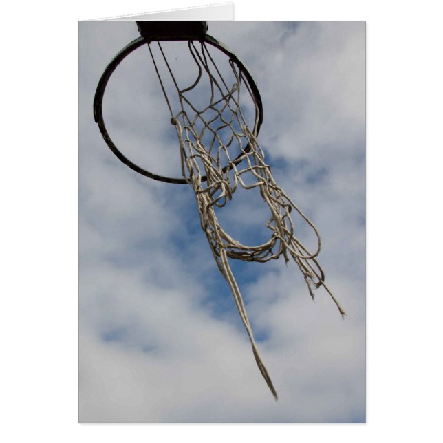 Cartão Hoop de basquete (Frente)