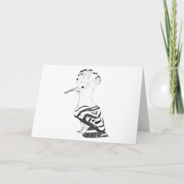 Cartão Hoopoe (Frente)