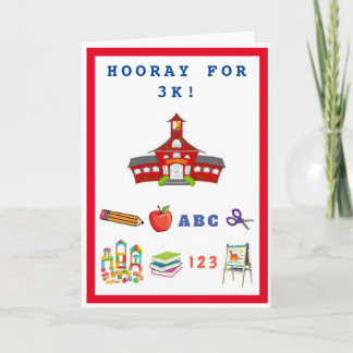 Cartão Hooray for 3K card