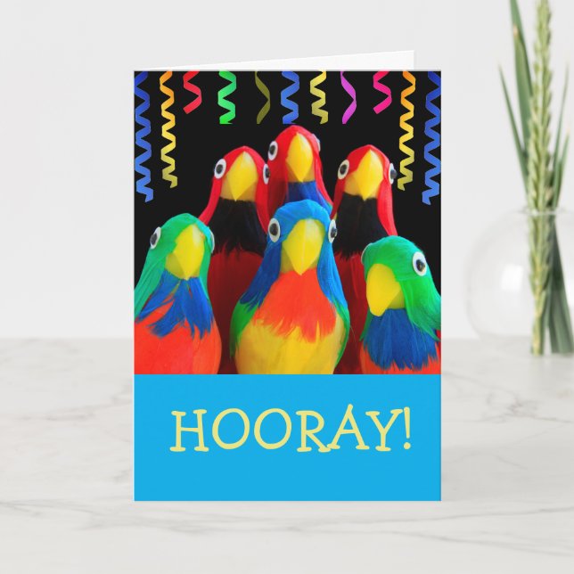 Cartão Hooray Último Dia da Química (Frente)