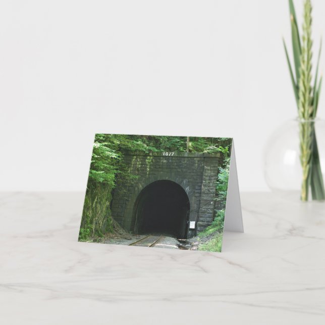 Cartão Hoosac Tunnel East Portal Florida MA Note (Frente)