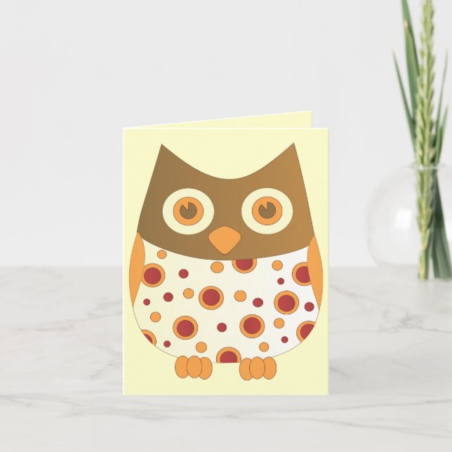 Cartão Hoot Owl (Frente)