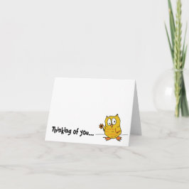 Cartão hootio, thinking of you