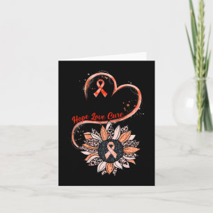 Cartão Hope Love Cure Fighter Sunflower RSD Awarenes