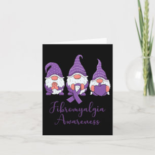 Cartão Hope Love Gnomos Roxo Fibromialgia Awaren