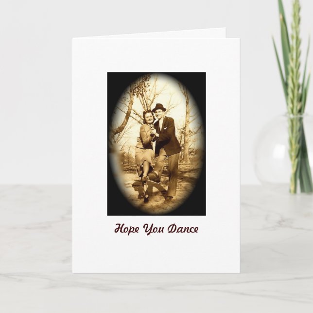 Cartão Hope You Dance (Frente)