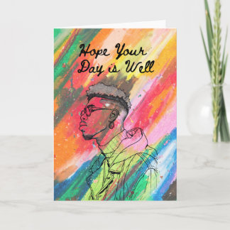 Cartão Hope Your Day Is Well – Encouraging Greeting