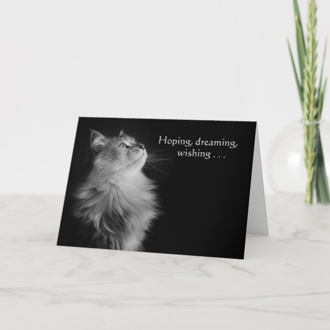 Cartão Hoping, Dreaming, Wishing Aniversário Card (Frente)