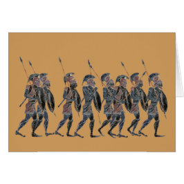 Cartão Hoplites do grego clássico da panóplia no