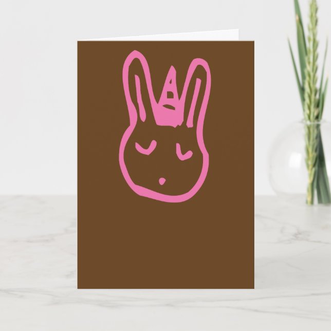Cartão Hoppy Bunny (Frente)